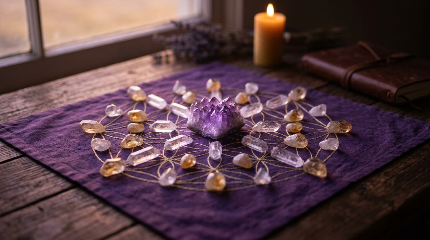 Crystal Grid คืออะไร ทำเองได้ไหม ใช้หินอะไรบ้าง | Amethez — ภาพประกอบ 3