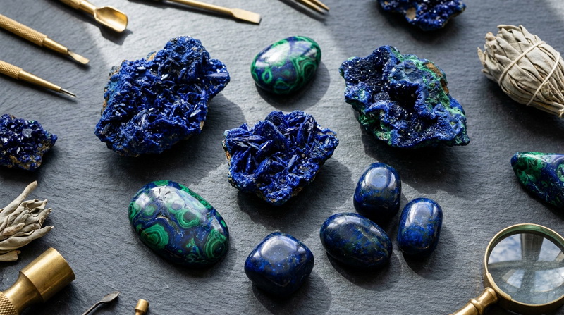 อะซูไรต์ (Azurite) หินแห่งการสื่อสารความจริง สรรพคุณและความหมาย | Amethez