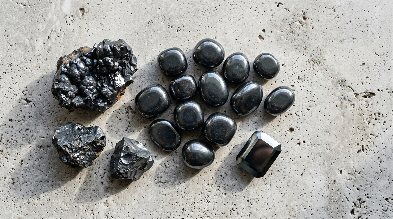 เฮมาไทต์ (Hematite) หินแห่งความมั่นคง สรรพคุณและความหมาย | Amethez