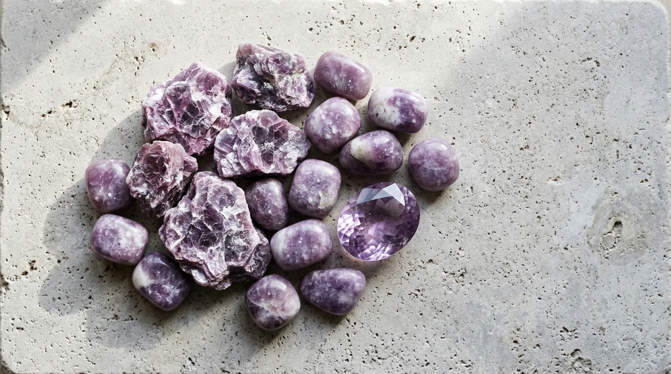 เลพิโดไลต์ (Lepidolite) หินแห่งการเยียวยา สรรพคุณและความหมาย | Amethez