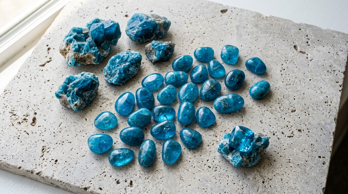 นีออน อพาไทต์ (Neon Apatite) หินแห่งแรงบันดาลใจ สรรพคุณและความหมาย | Amethez