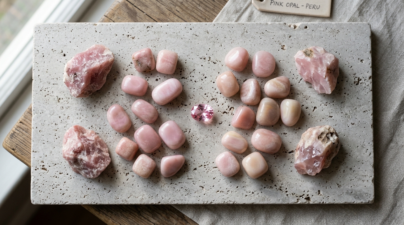 พิงค์โอปอล (Pink Opal) หินแห่งการเยียวยาหัวใจ สรรพคุณและความหมาย | Amethez