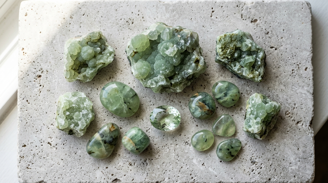 พรีไนต์ (Prehnite) หินแห่งสัญชาตญาณ สรรพคุณและความหมาย | Amethez