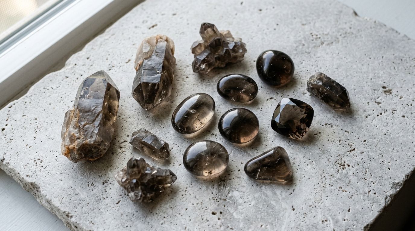 สโมกกี้ควอตซ์ (Smoky Quartz) หินแห่งการกราวดิ้ง สรรพคุณและความหมาย | Amethez