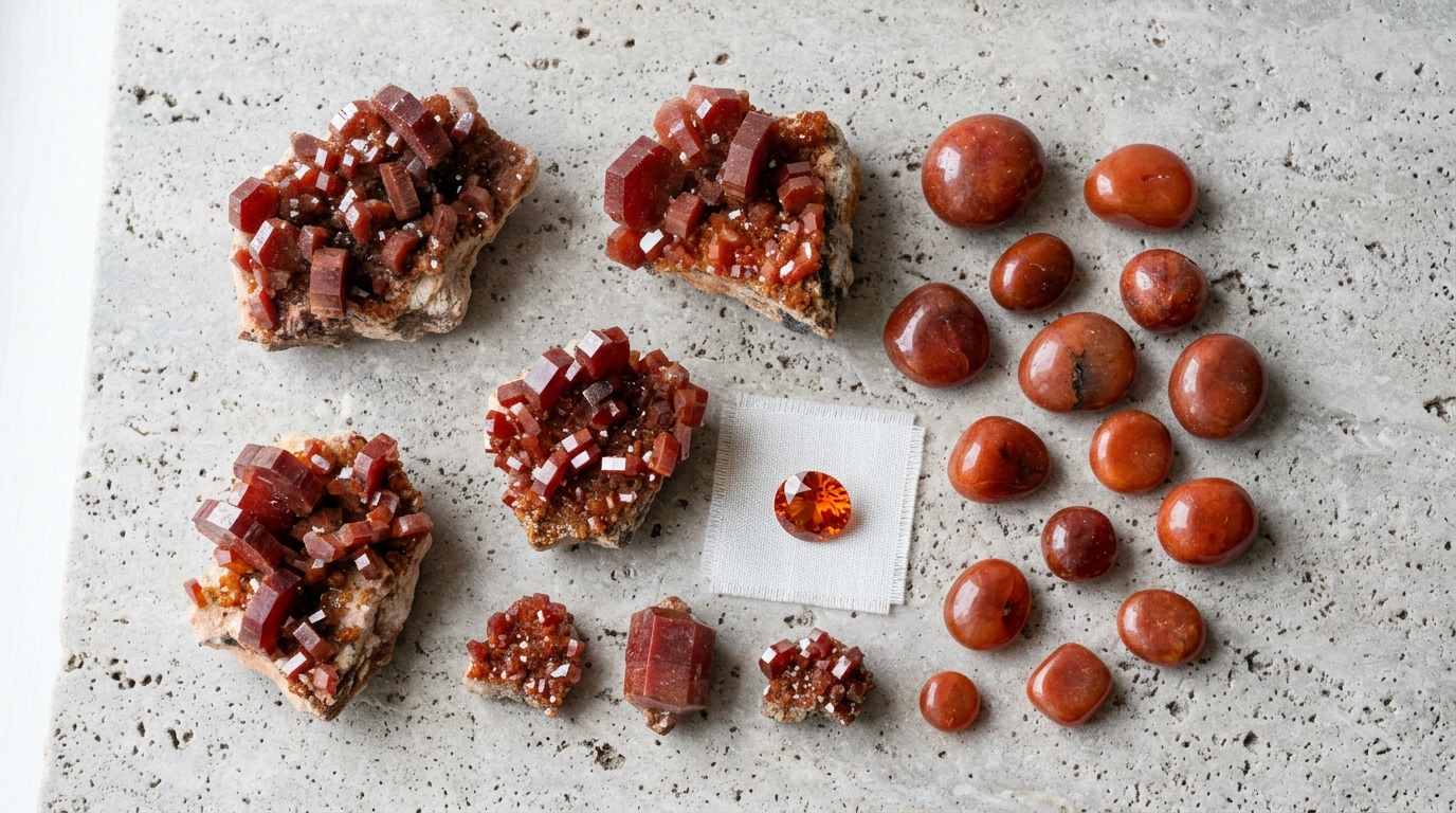 วานาดิไนต์ (Vanadinite) หินแห่งพลังลงมือทำ สรรพคุณและความหมาย | Amethez