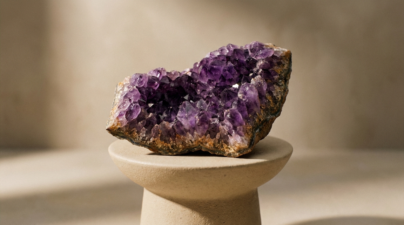 อเมทิสต์ก้อนดิบ ผลึกสีม่วงธรรมชาติ — Amethez Crystal Atlas
